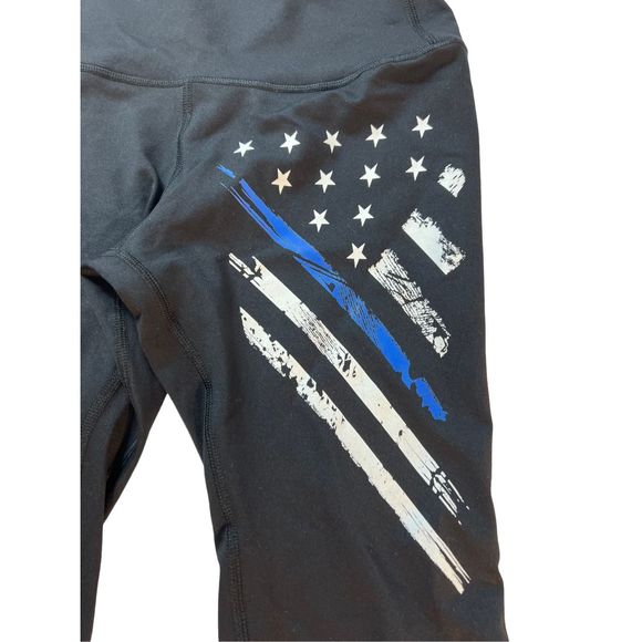 Tactical Pro Supply Women’s Size Small American Flag Leggings High Waist Workout - Picture 5 of 8